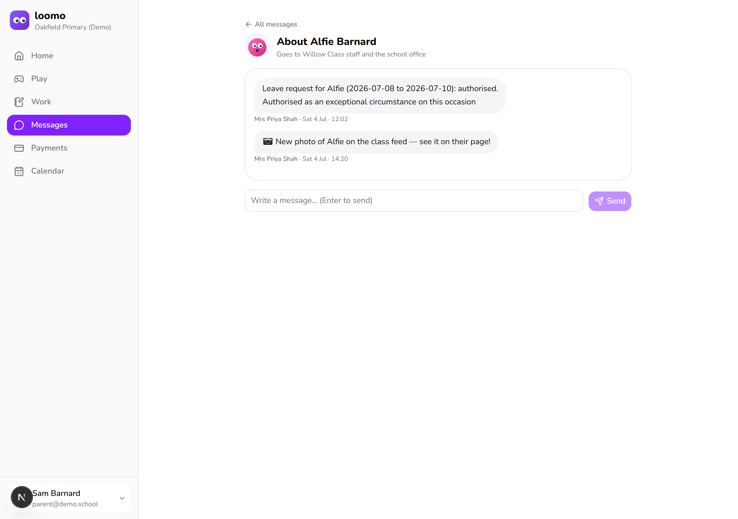 Messages